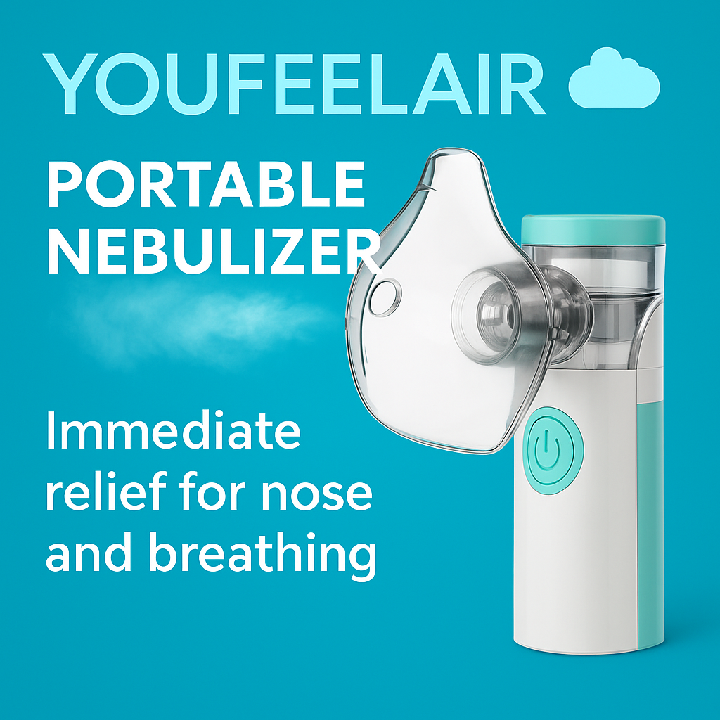 YOUFEELAIR™ brings relief in minutes, no cables, no noise, no stress.
